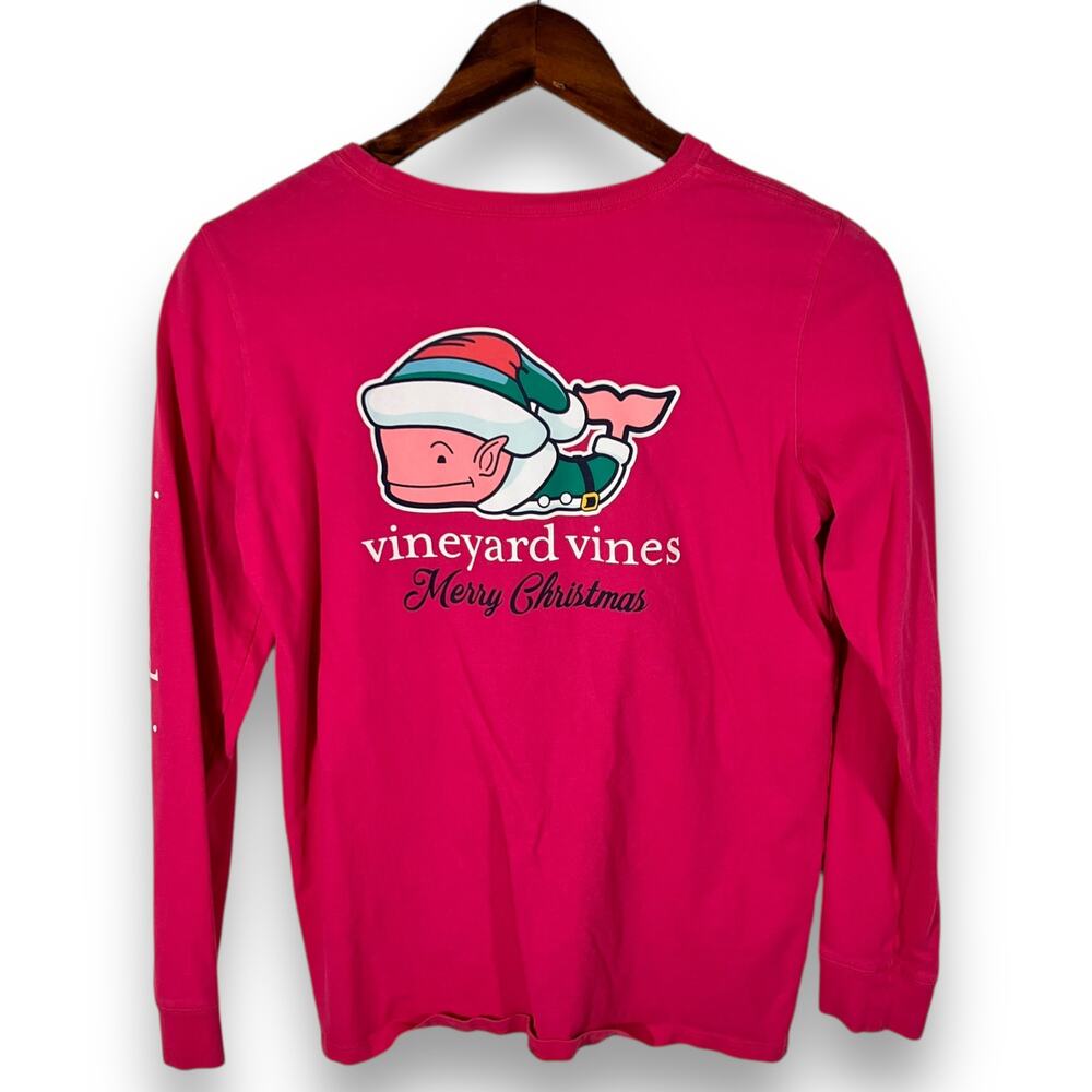 Vineyard Vines Pink Long Sleeve Kids Tee